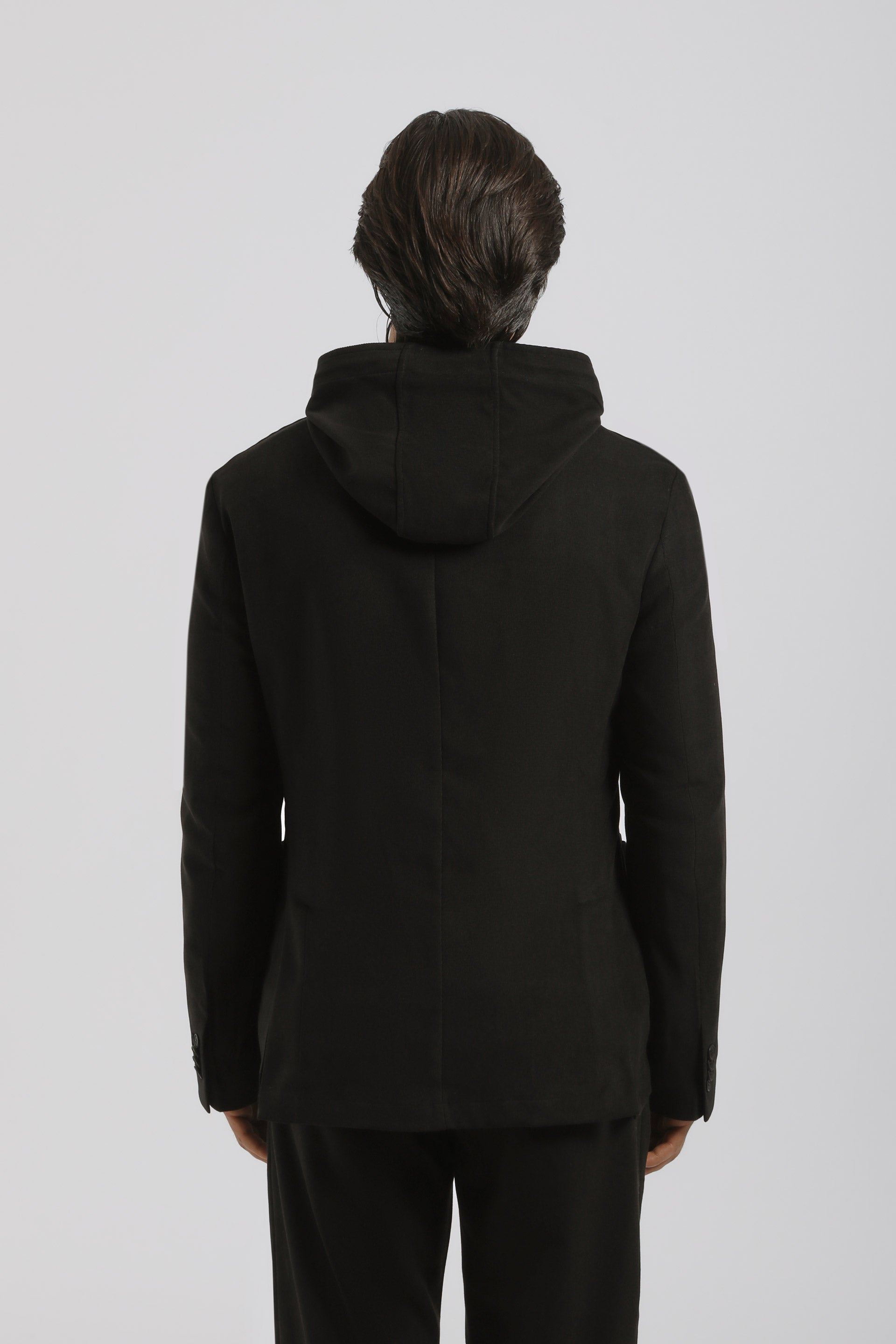 Giacca con cappuccio|Colore:Nero