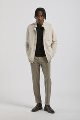 Giacca coreana con tasconi|Colore:Beige