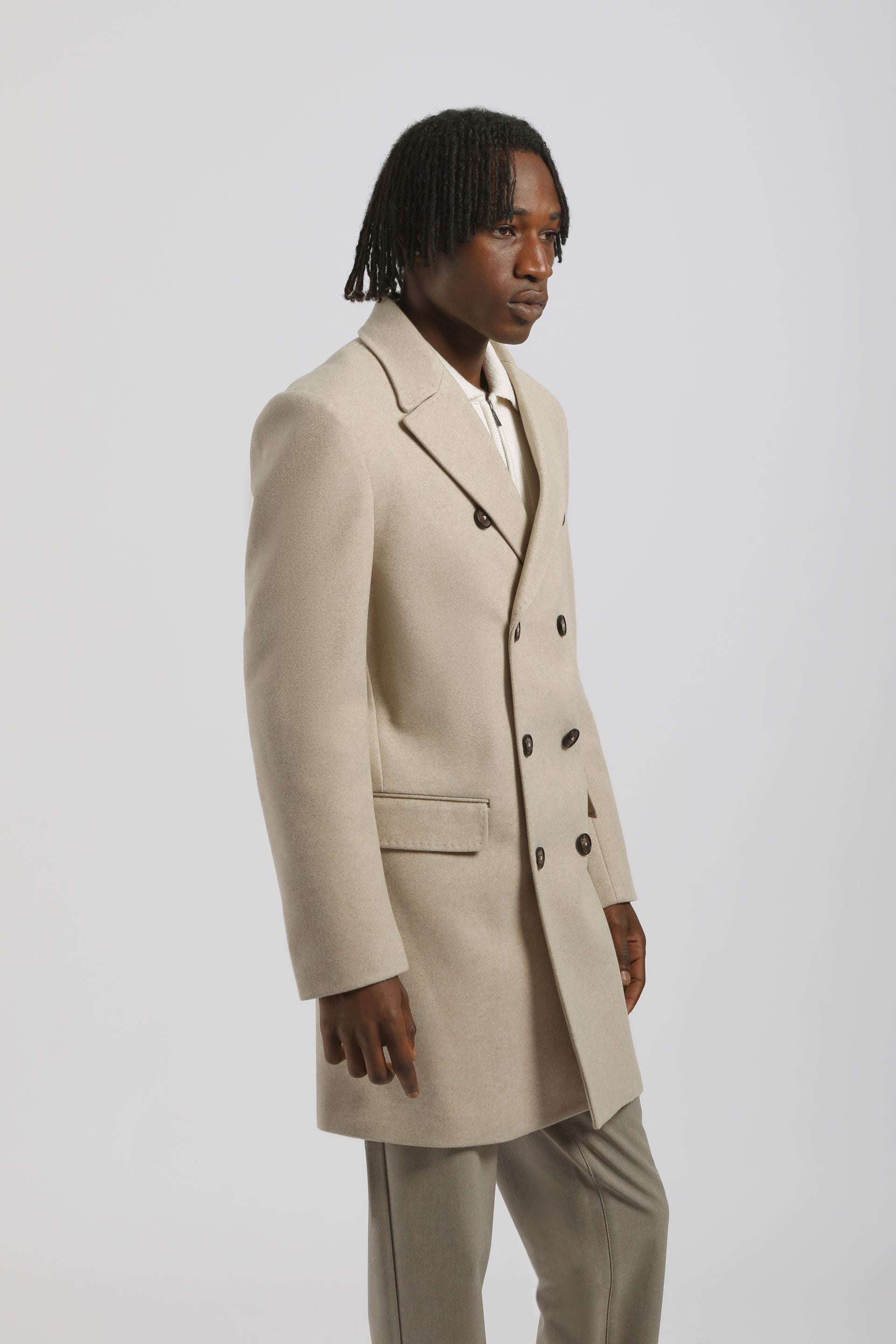 Cappotto doppio petto|Colore:Beige