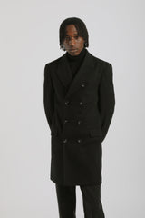 Cappotto doppio petto|Colore:Nero