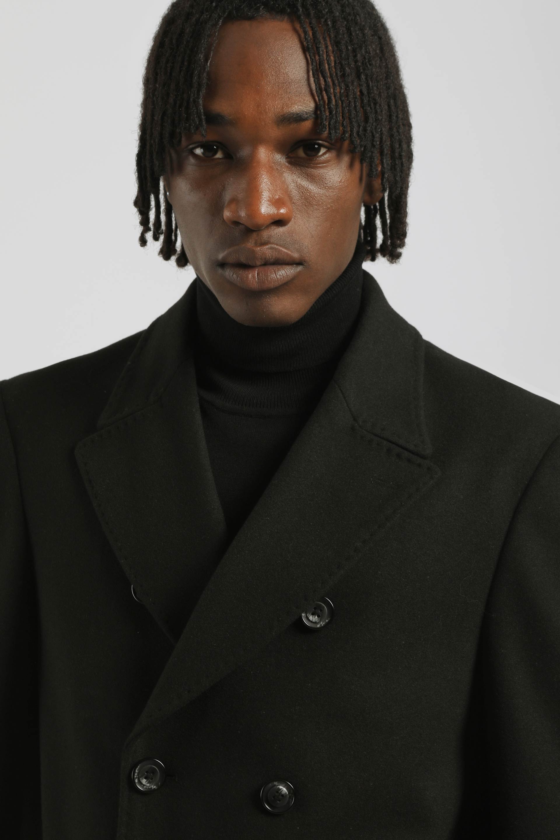 Cappotto doppio petto|Colore:Nero
