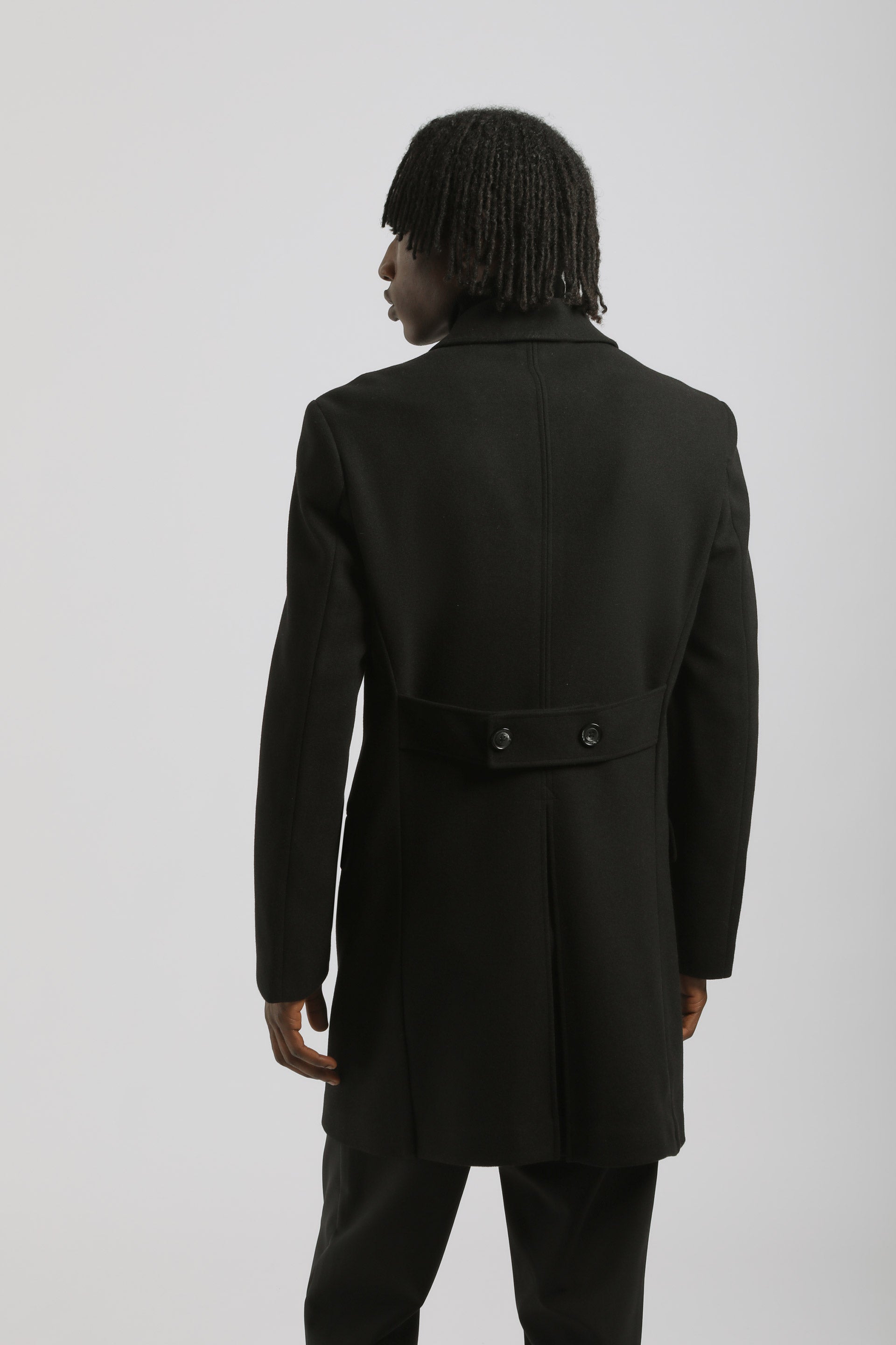 Cappotto doppio petto|Colore:Nero