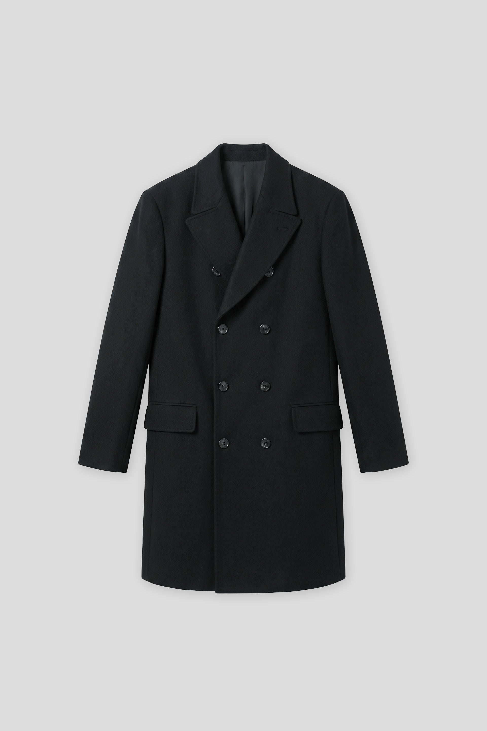 Cappotto doppio petto|Colore:Nero
