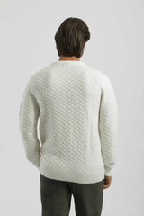 Maglia girocollo strutturata|Colore:Off white