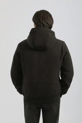 Bomber imbottito con cappuccio|Colore:Nero