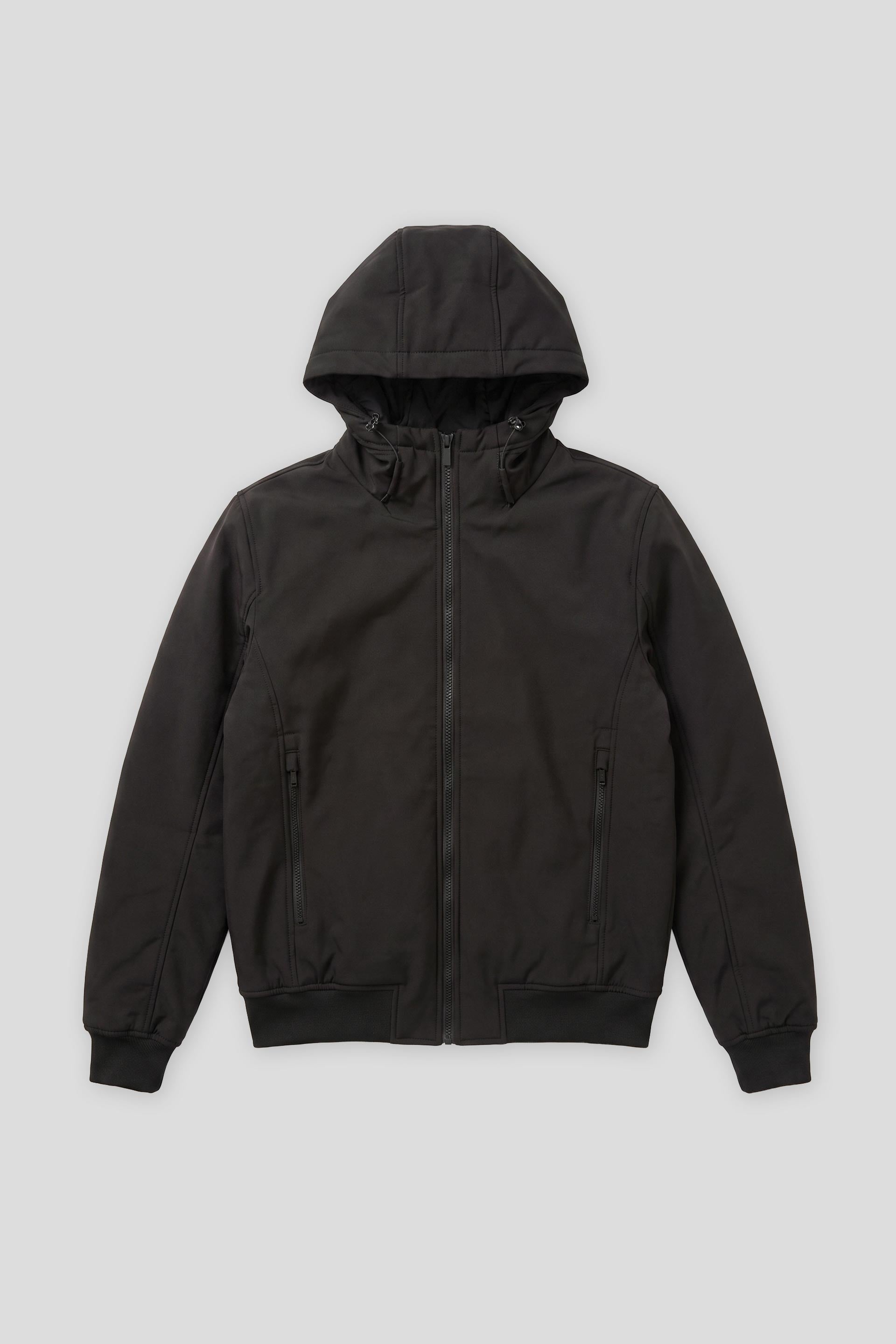 Bomber imbottito con cappuccio|Colore:Nero
