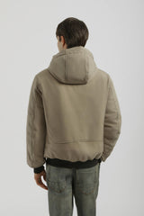 Bomber imbottito con cappuccio|Colore:Sabbia