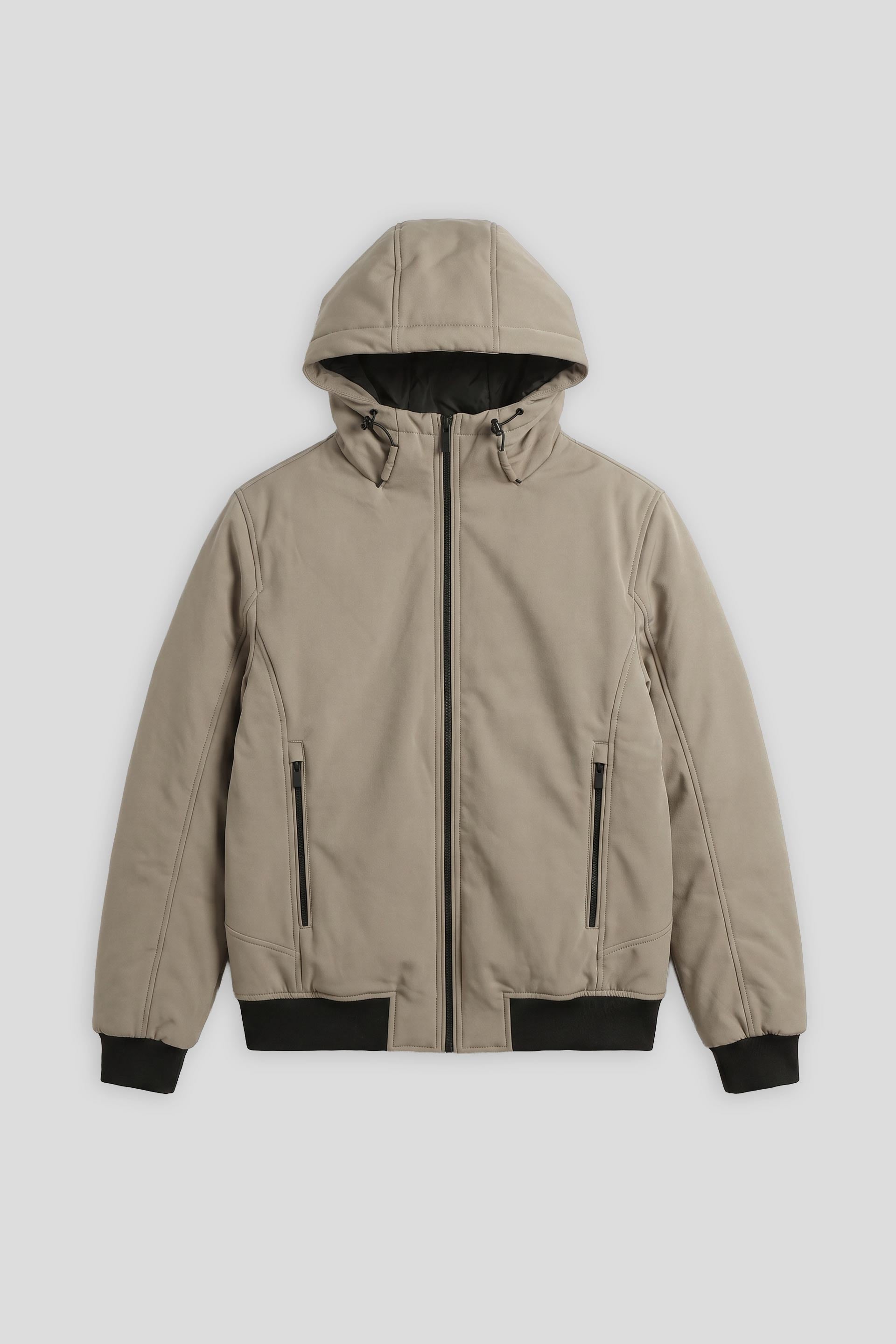 Bomber imbottito con cappuccio|Colore:Sabbia