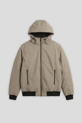 Bomber imbottito con cappuccio|Colore:Sabbia