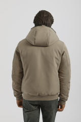 Bomber imbottito con cappuccio|Colore:Sabbia