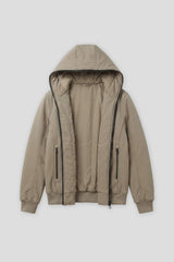 Bomber imbottito con cappuccio|Colore:Sabbia