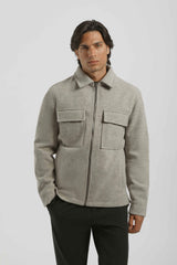 Giacca camicia in tessuto tecnico|Colore:Corda