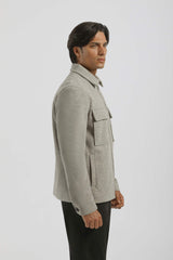 Giacca camicia in tessuto tecnico|Colore:Corda