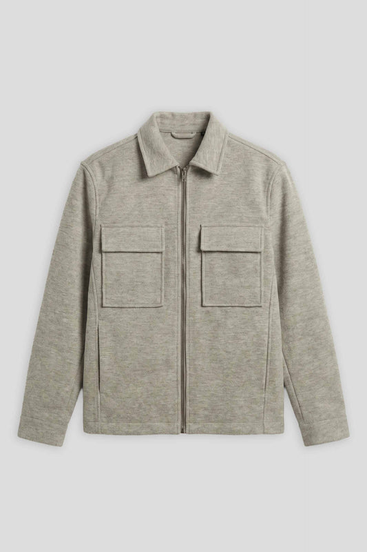 Giacca camicia in tessuto tecnico|Colore:Corda