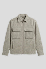 Giacca camicia in tessuto tecnico|Colore:Corda