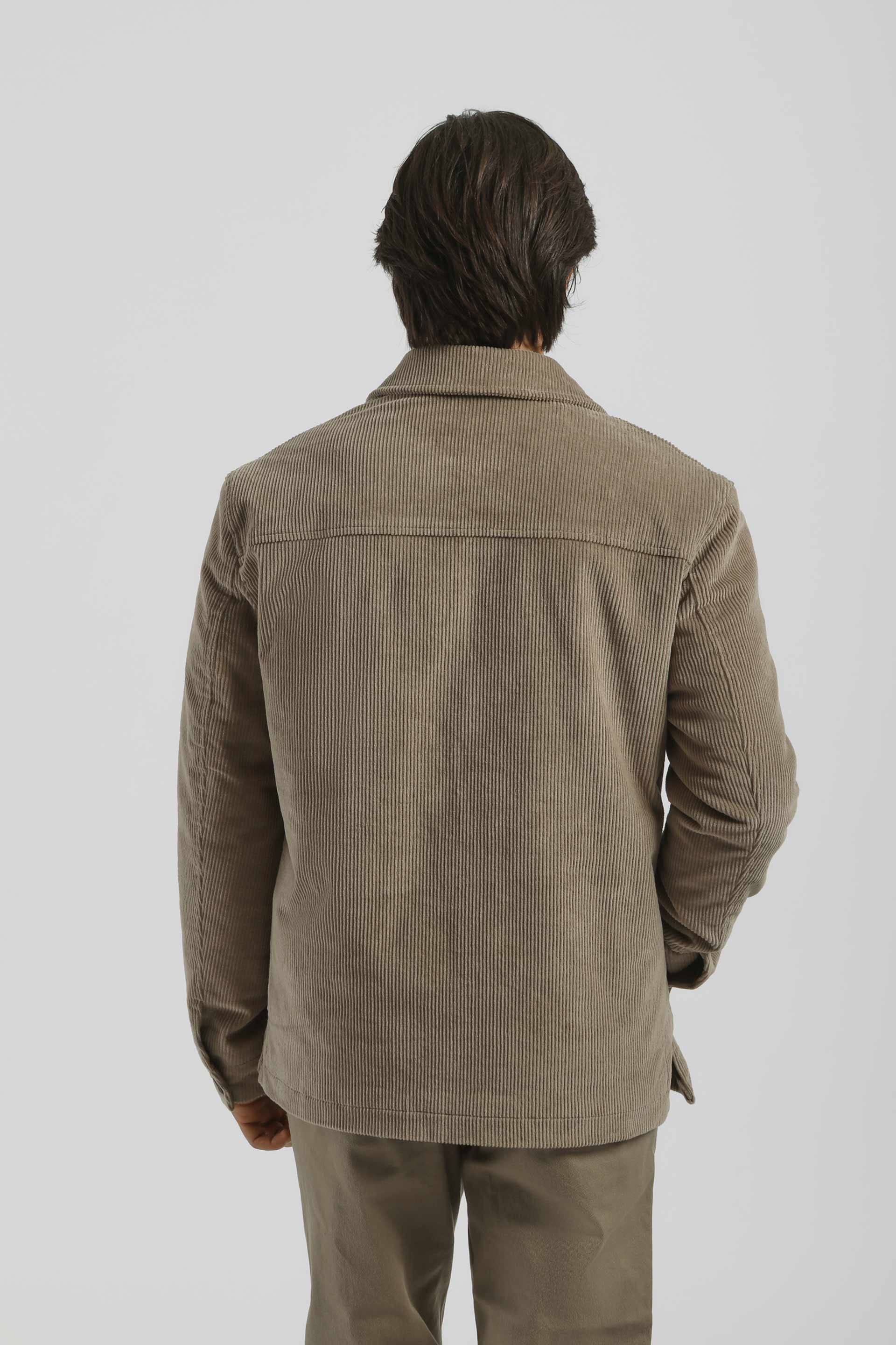 Giacca camicia in velluto|Colore:Sabbia
