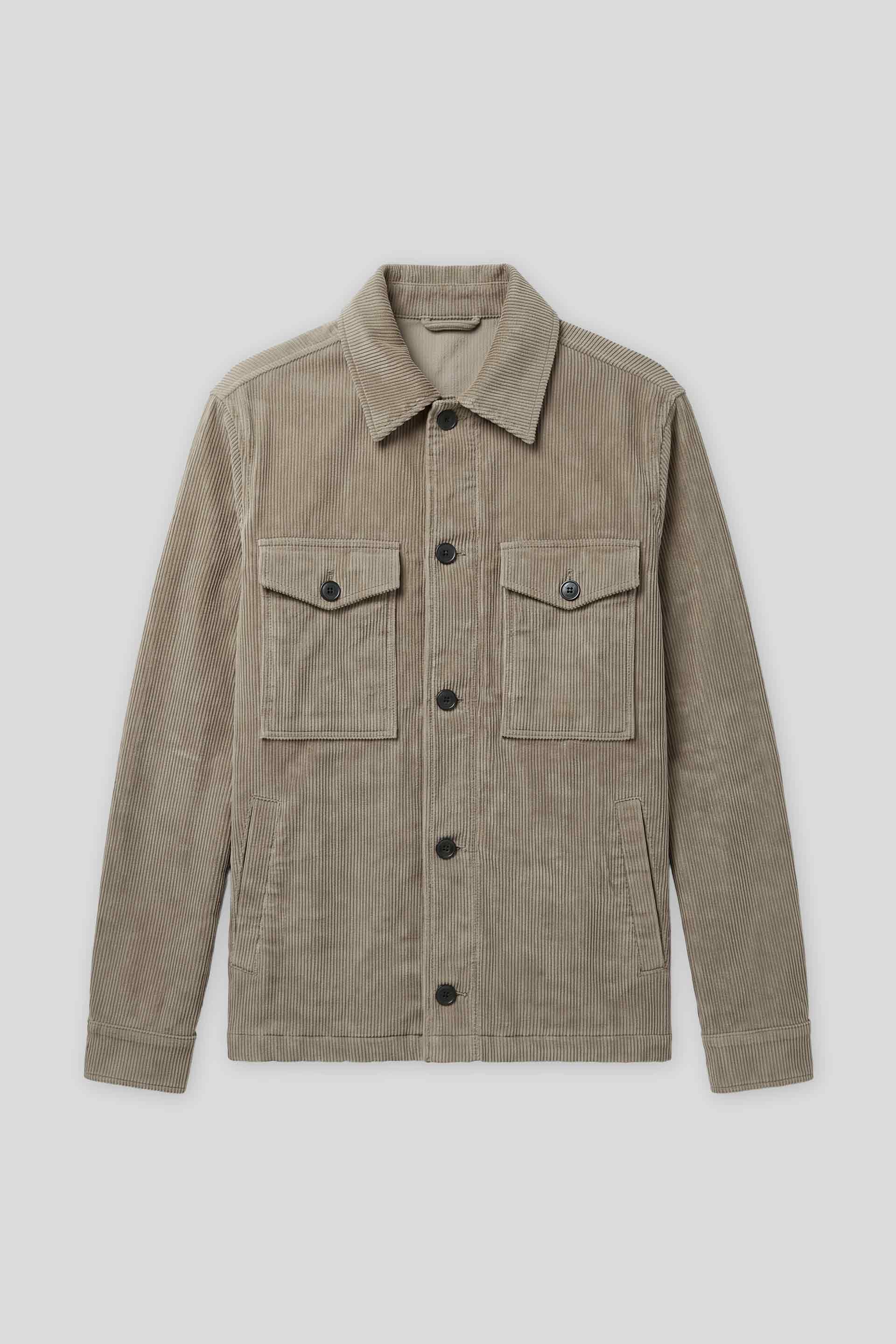 Giacca camicia in velluto|Colore:Sabbia
