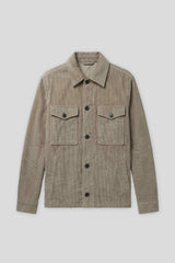 Giacca camicia in velluto|Colore:Sabbia