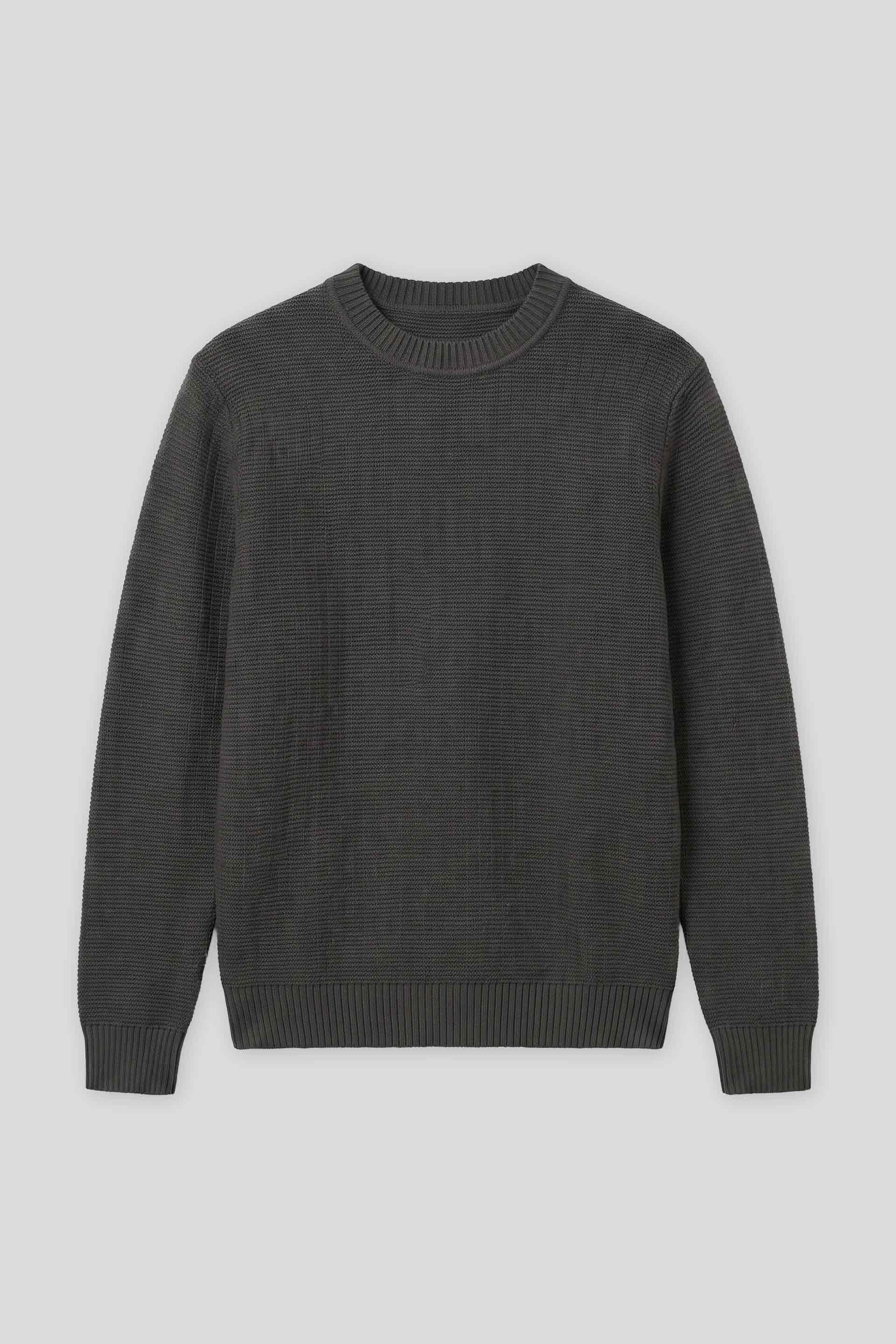Maglia girocollo in viscosa|Colore:Grigio scuro