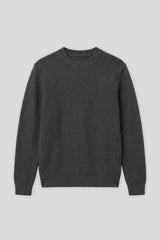 Maglia girocollo in viscosa|Colore:Grigio scuro