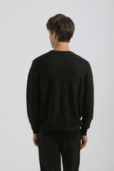 Maglia girocollo in viscosa|Colore:Nero