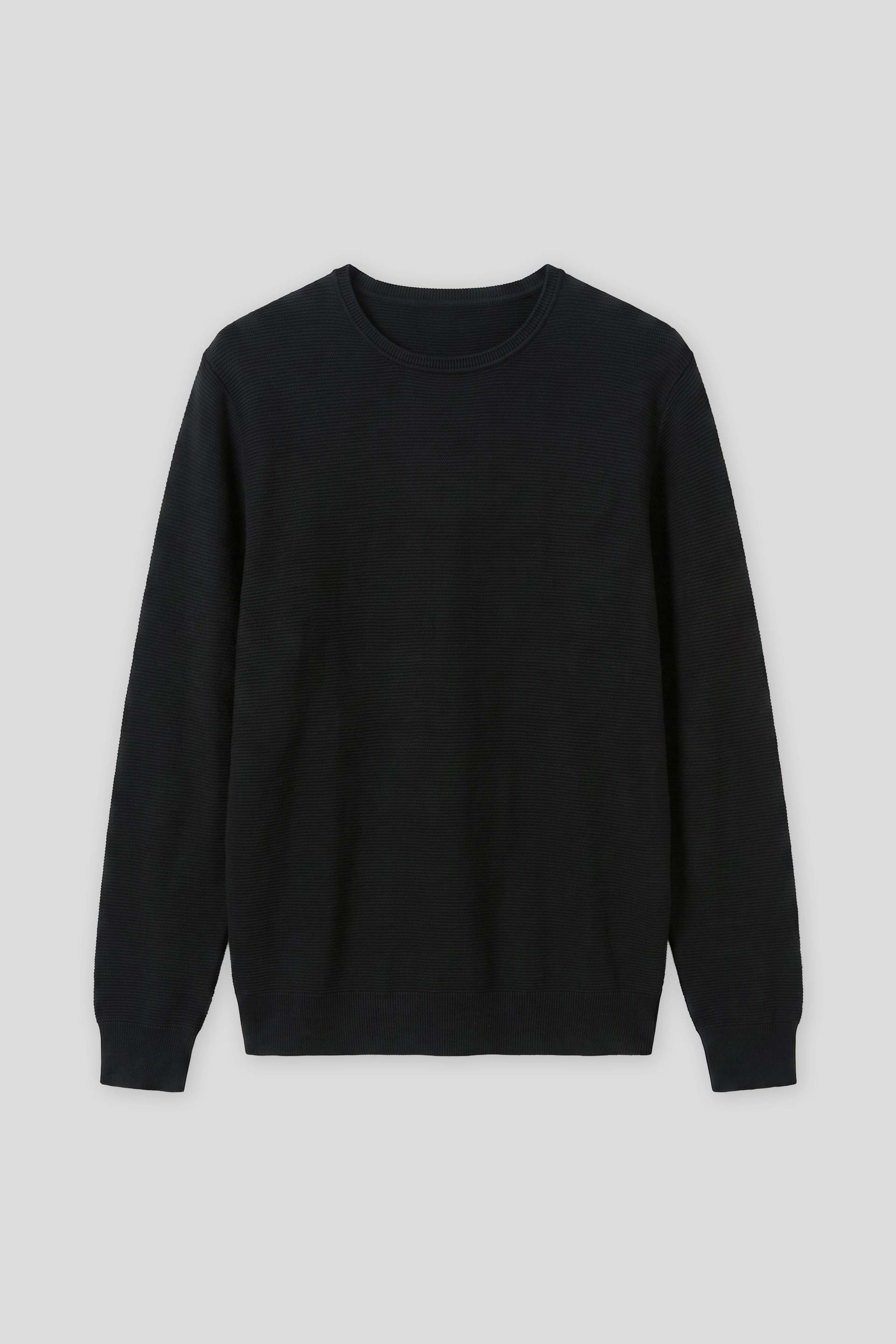 Maglia girocollo in viscosa|Colore:Nero