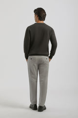 Pantaloni chino in cotone|Colore:Grigio perla