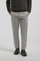 Pantaloni chino in cotone|Colore:Grigio perla