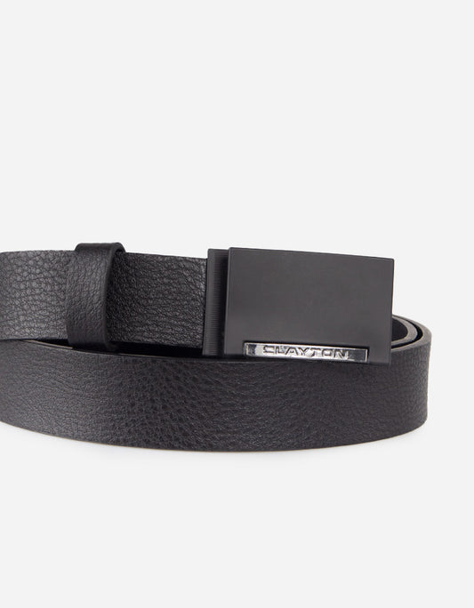 Cintura con placca metallica|Colore:Nero
