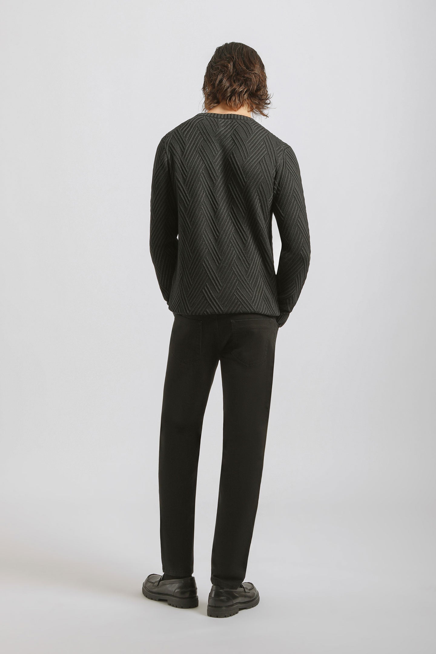 Pantaloni cinque tasche|Colore:Nero