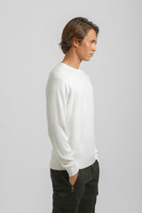 Maglia girocollo in viscosa|Colore:Off white