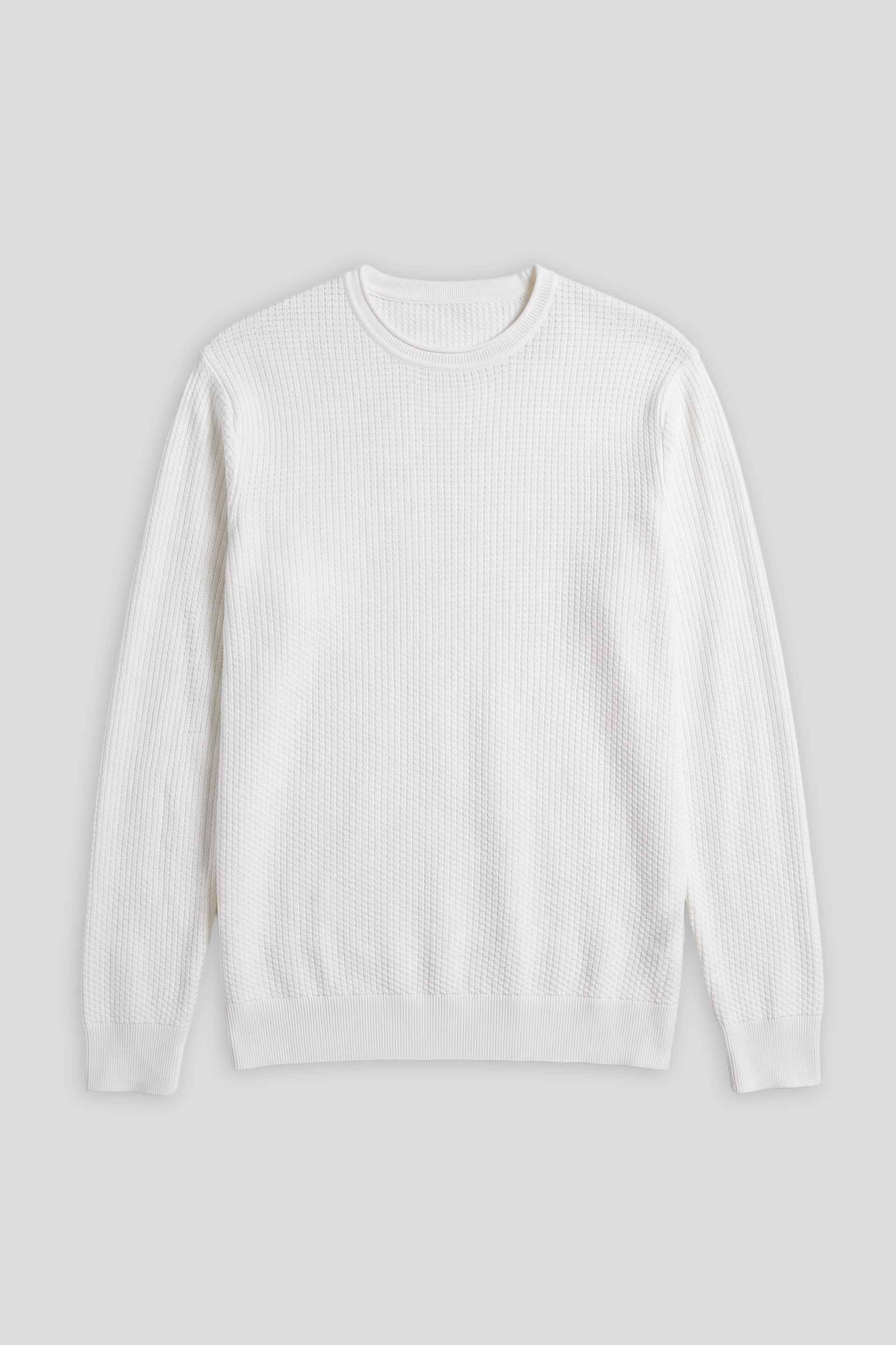 Maglia girocollo in viscosa|Colore:Off white