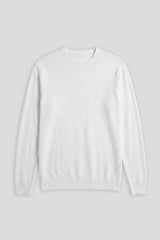 Maglia girocollo in viscosa|Colore:Off white