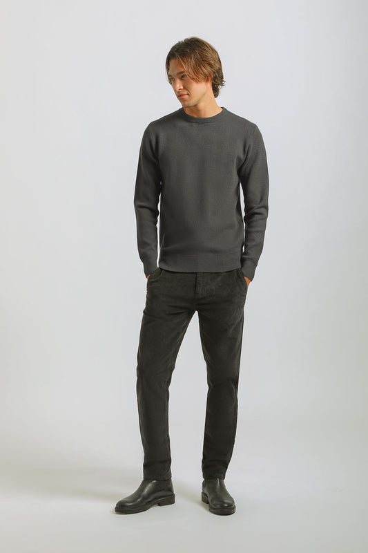 Pantaloni chino di velluto|Colore:Antracite