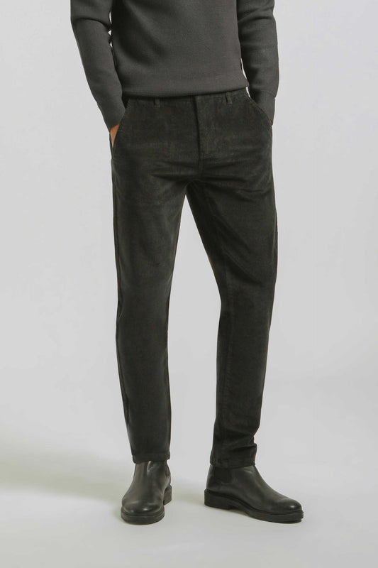 Pantaloni chino di velluto|Colore:Antracite