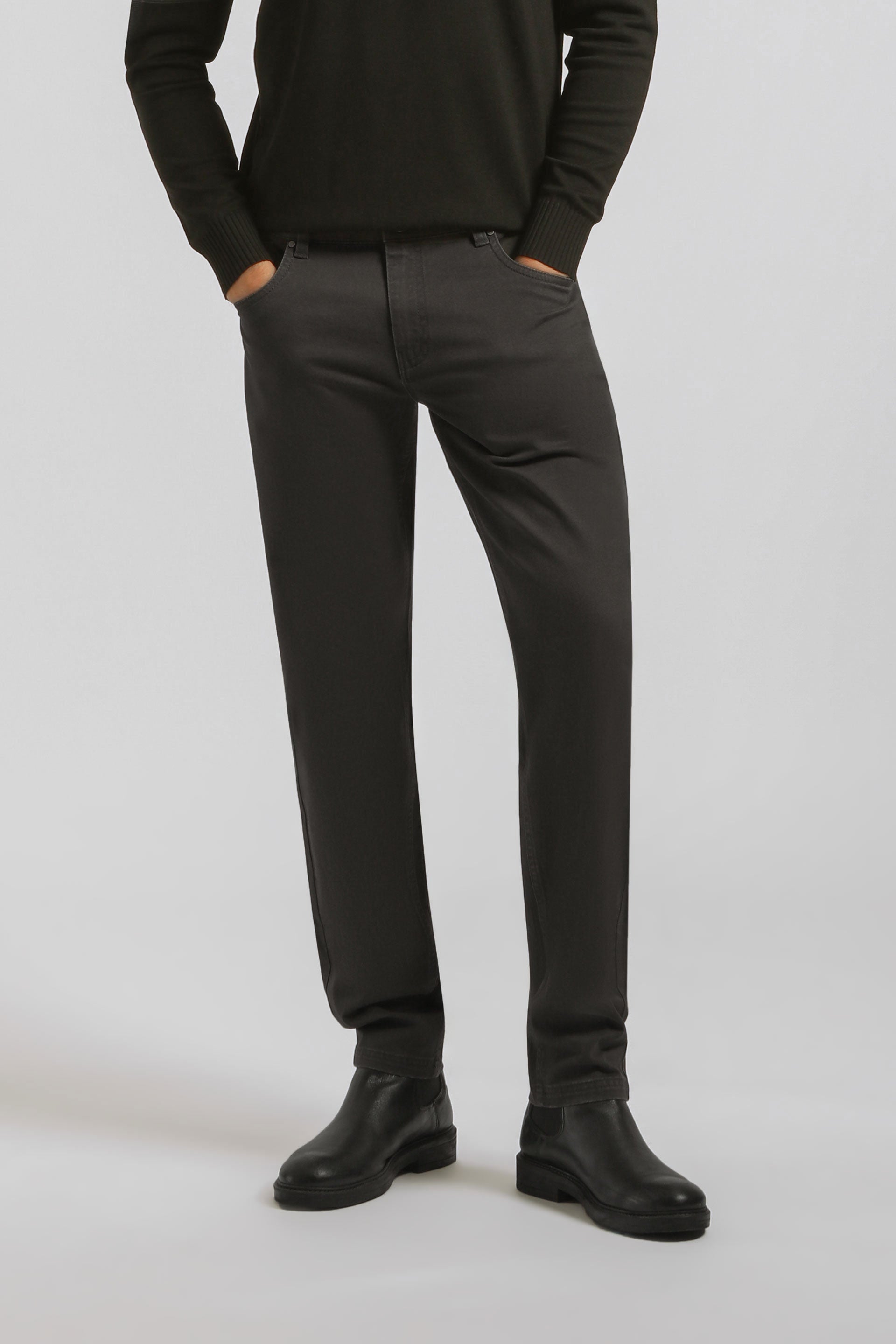 Pantaloni cinque tasche|Colore:Grigio scuro