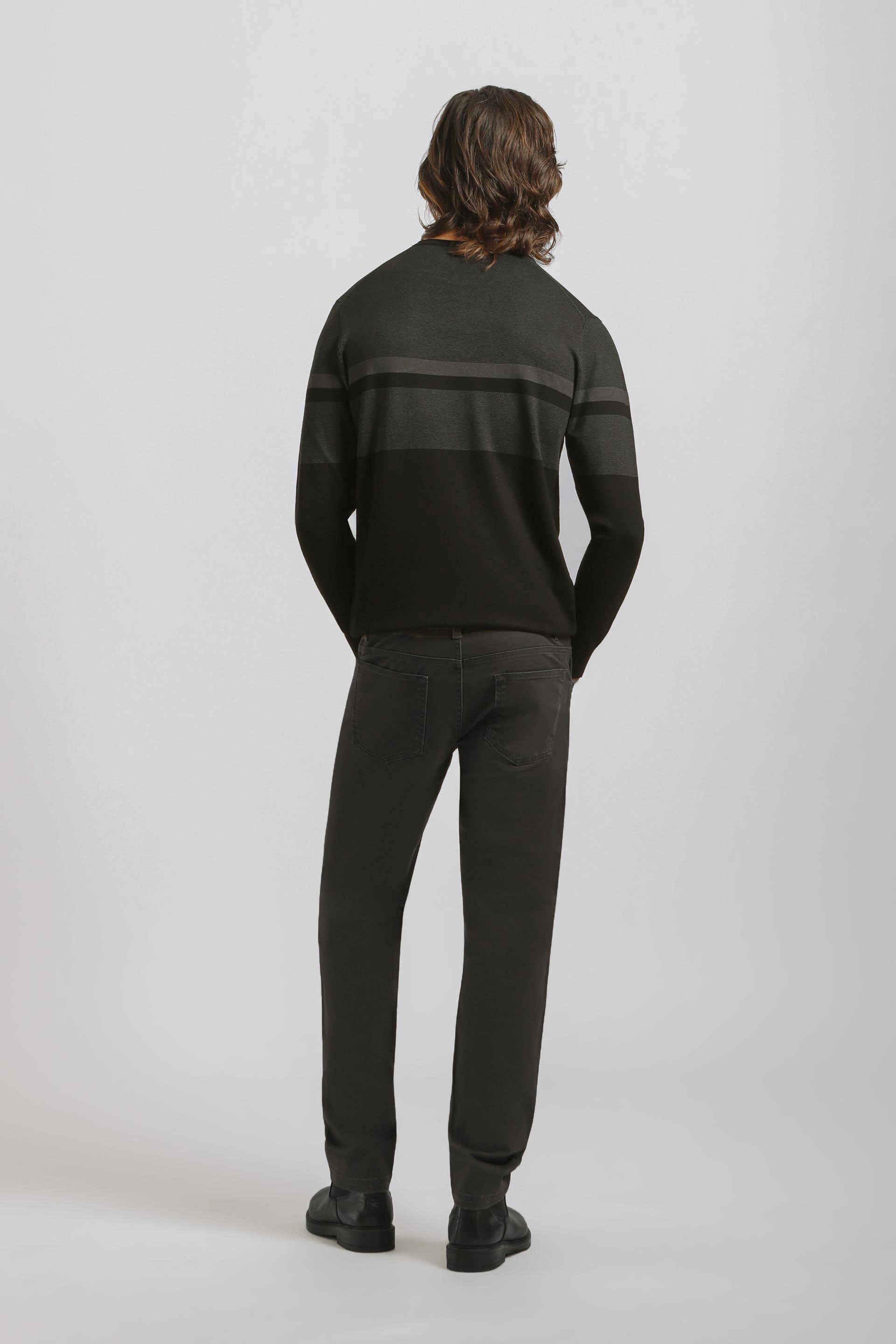 Pantaloni cinque tasche|Colore:Grigio scuro