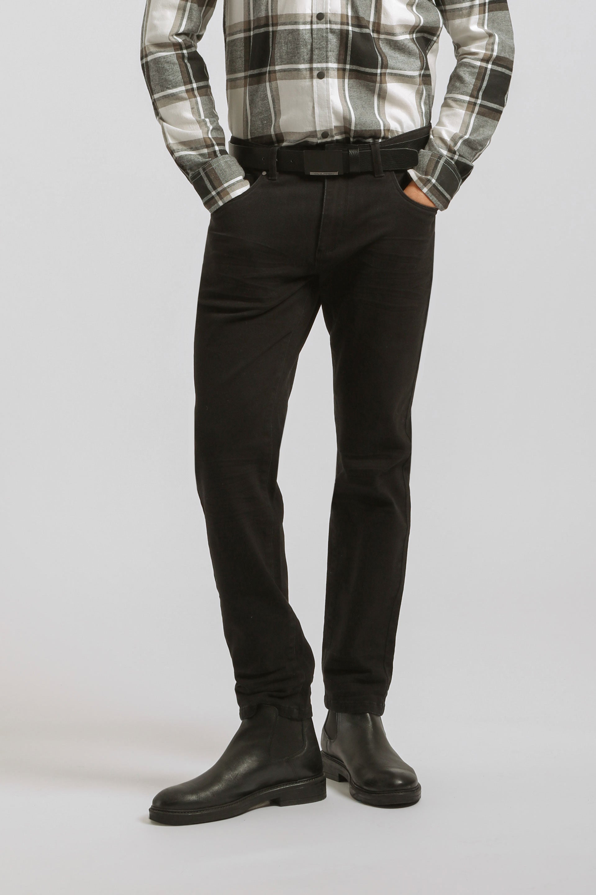 Pantaloni cinque tasche|Colore:Nero