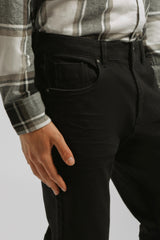 Pantaloni cinque tasche|Colore:Nero