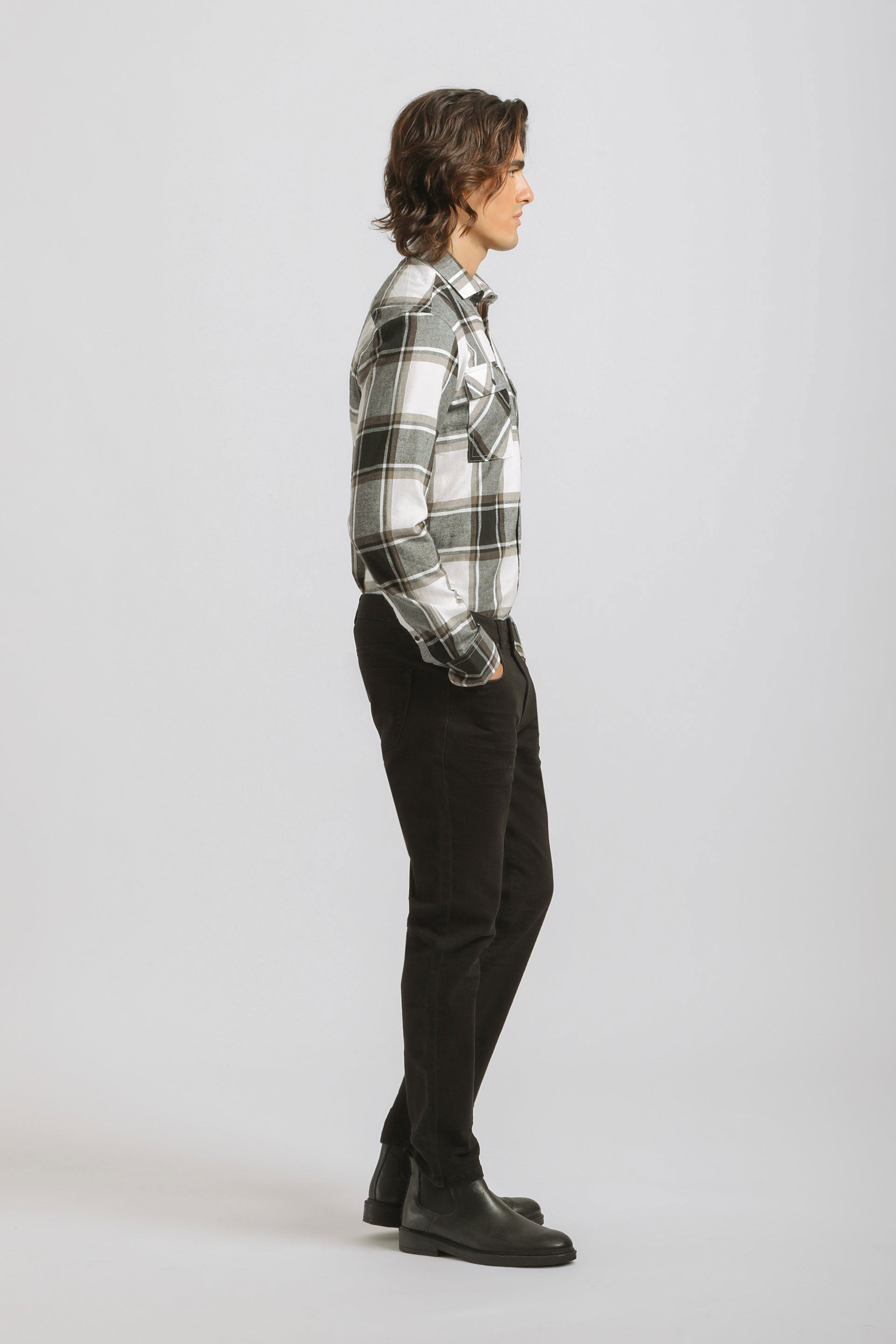 Pantaloni cinque tasche|Colore:Nero