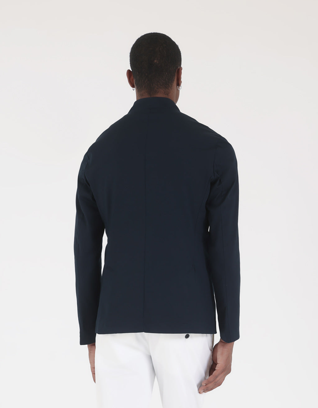Giacca con collo alla coreana|Colore:Blue