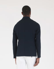 Giacca con collo alla coreana|Colore:Blue