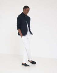 Giacca con collo alla coreana|Colore:Blue