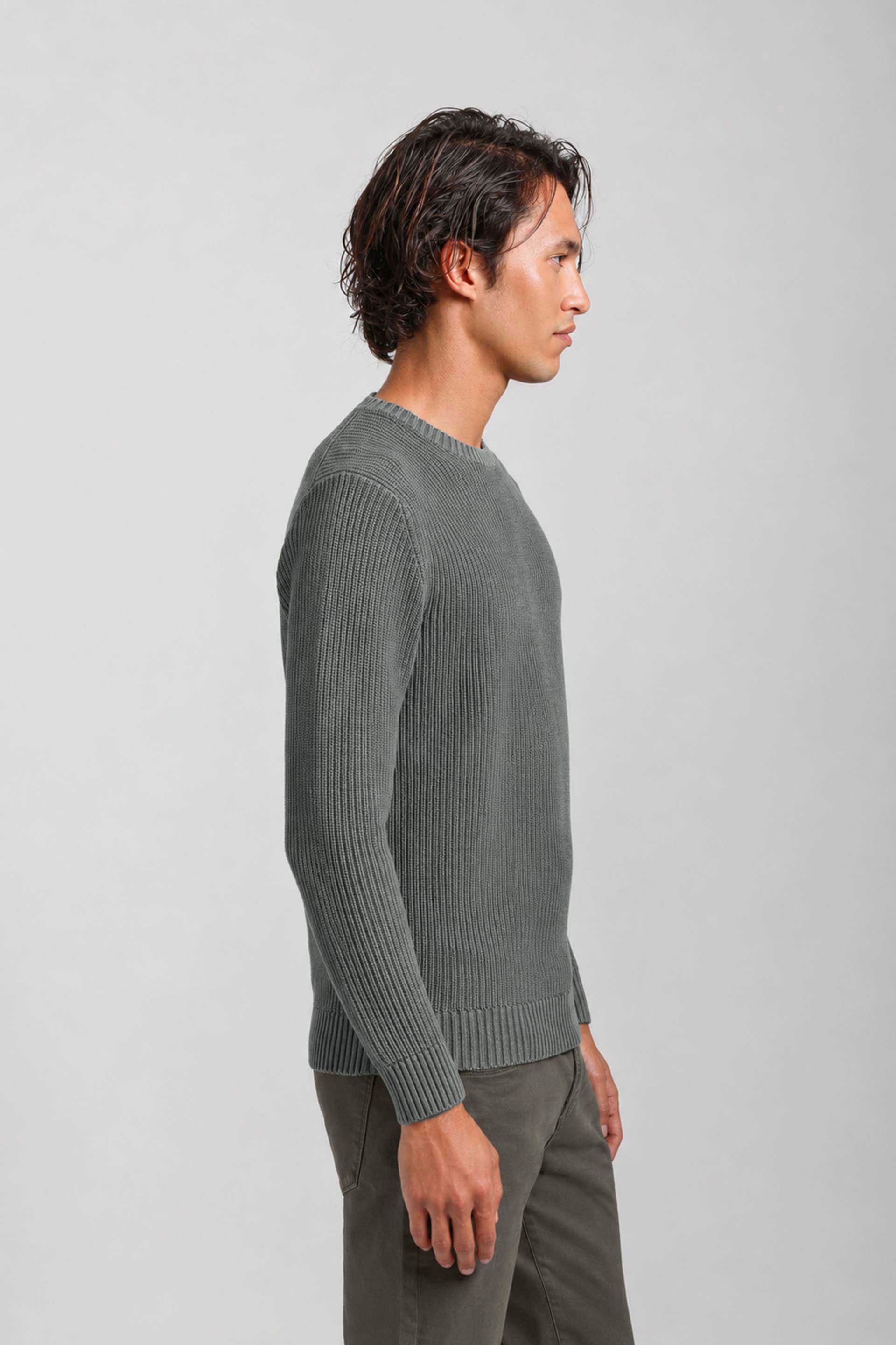 Maglia girocollo 100% cotone|Colore:Fango