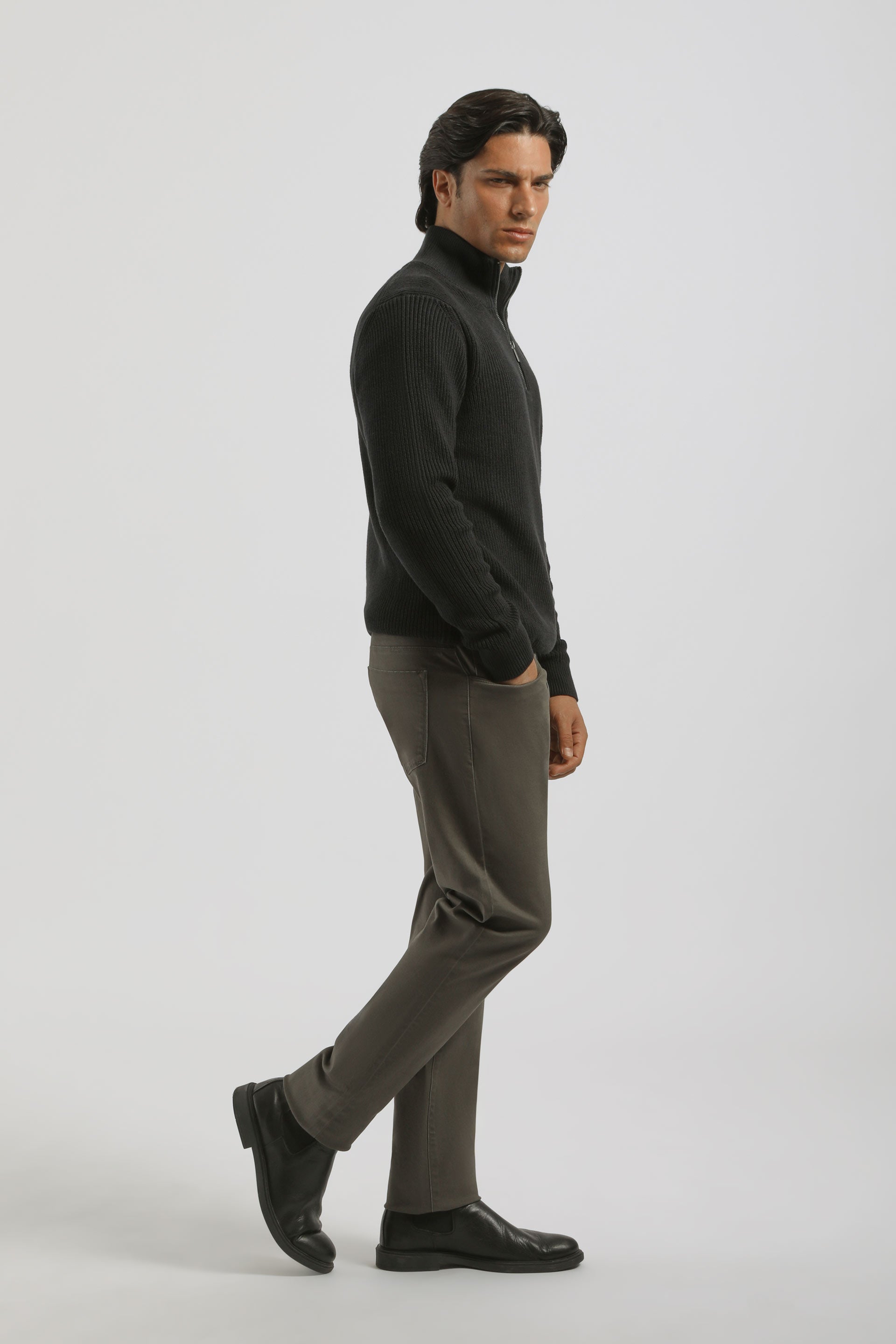 Pantaloni cinque tasche|Colore:Militare