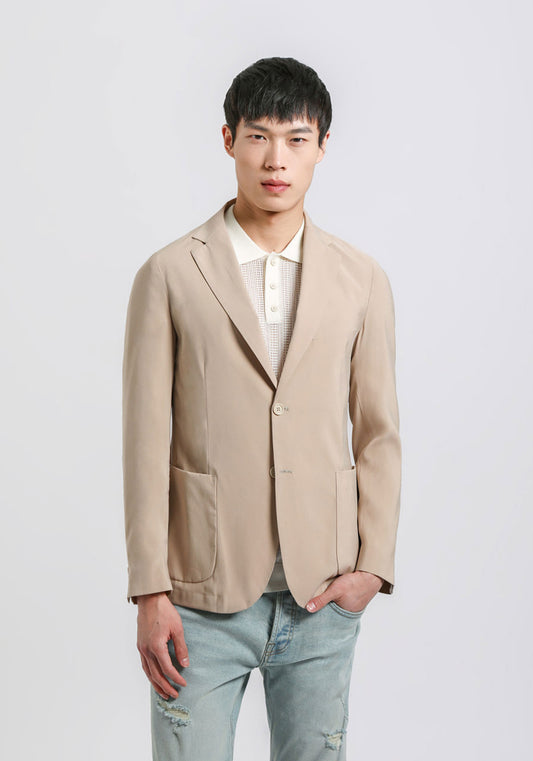 Giacca tinta unita|Colore:Beige