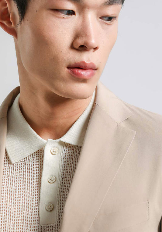 Giacca tinta unita|Colore:Beige