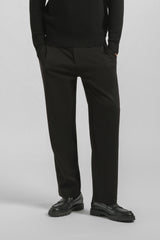 Pantaloni chino in tessuto tecnico|Colore:Nero