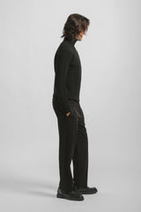 Pantaloni chino in tessuto tecnico|Colore:Nero