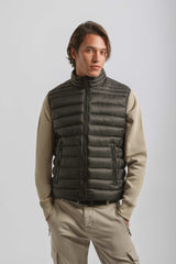 Smanicato imbottito collo lupetto|Colore:Nero
